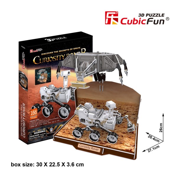 Puzzle 3D 166 pièces : Curiosity Rover - Cubic-79321