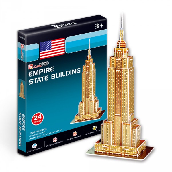 Puzzle 3D 24 pièces : Empire State Building - Cubic-77698