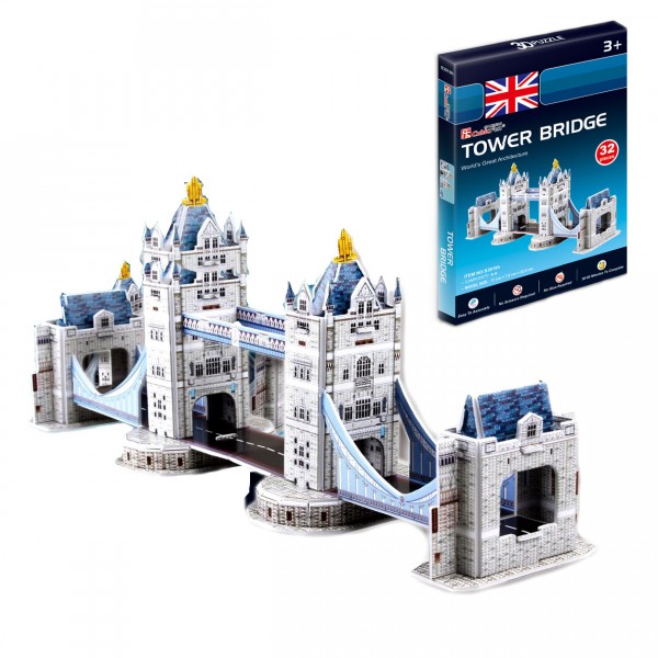 Puzzle 3D 32 pièces : Tower Bridge, Londres - Cubic-77705