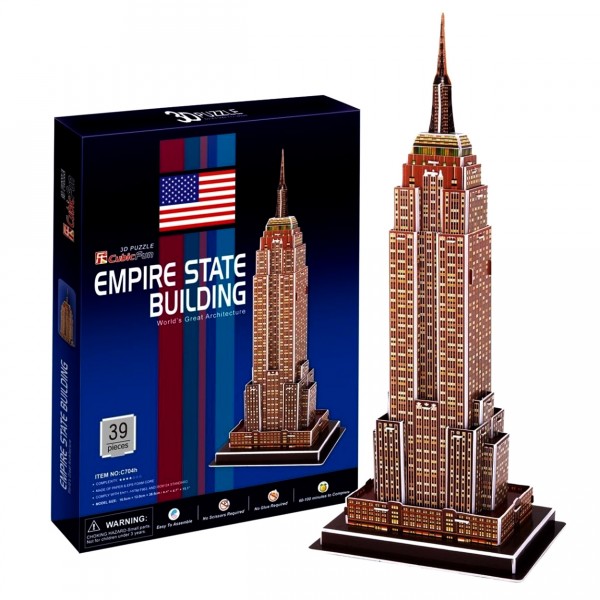 Puzzle 3D 39 pièces : Empire State Building - Cubic-77716