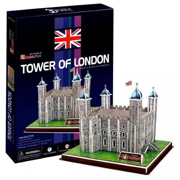 Puzzle 3D 40 pièces : Tour de Londres - Cubic-77725