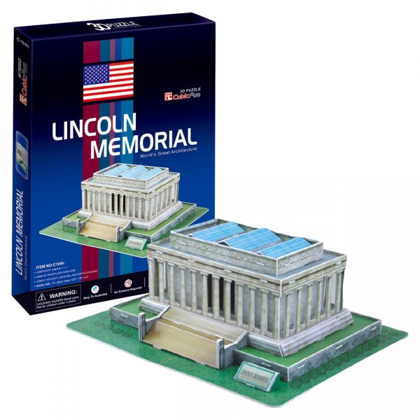 Puzzle 3D 41 pièces : Lincoln Memorial, Wahington DC - Cubic-77728