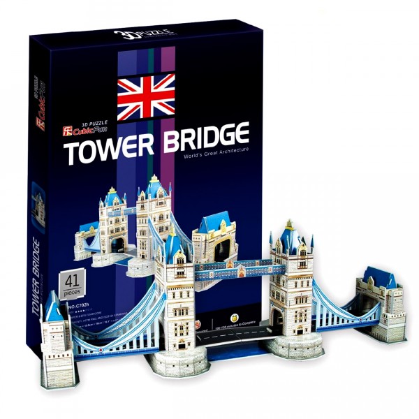 Puzzle 3D 41 pièces : Tower Bridge, Londres - Cubic-77714