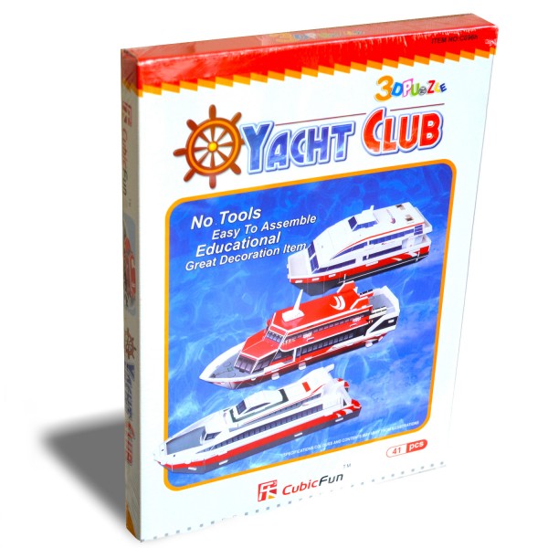Puzzle 3D 41 pièces : Yacht Club - Cubic-77713