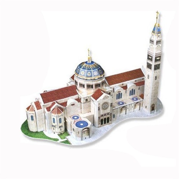 Puzzle 3D 44 pièces : Basilique du sanctuaire de l'immaculée conception, Etats Unis - Cubic-77731