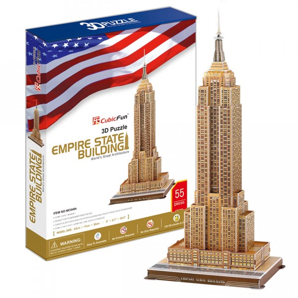 Puzzle 3D 55 pièces : Empire State Building - Cubic-77756