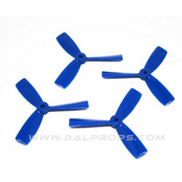 DAL Indestructible T4045 TriPale Bullnose Bleue (2xCW + 2x CCW) - 4045DAL-TRI-B