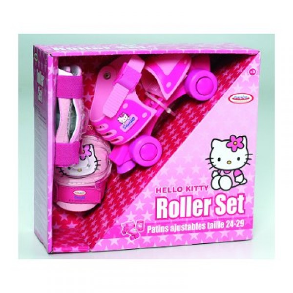 Boite avec patins + protections Pointure 24/29 : Hello Kitty - Darpeje-OHKY19