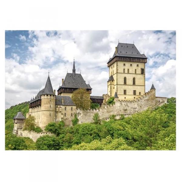 500 Teile Puzzle: Schloss Karlstejn  - Dino-502406