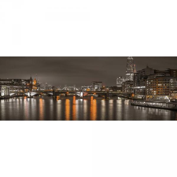 Puzzle 6000 pièces panoramique :  Londres la nuit - Dino-565104