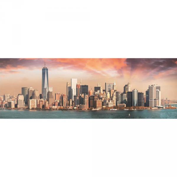 1000 Teile Panorama-Puzzle: Manhattan in der Abenddämmerung - Dino-545458