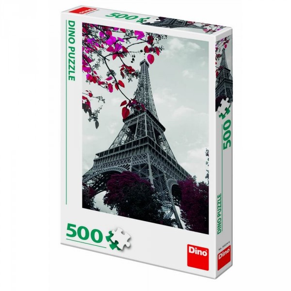 Puzzle 500 pièces : Sous la Tour Eiffel - Dino-502246