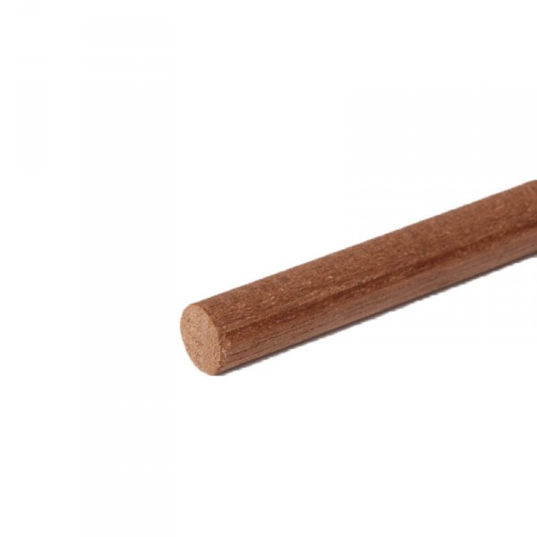 Baguettes rondes en bois x 4 : Noyer Ø 4 x 1000 mm - Disar-62004