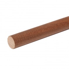 Baguettes rondes en bois x 4 : Noyer Ø 5 x 1000 mm
