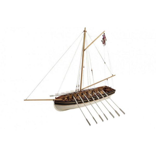 Maquette bateau en bois : HMS Agamemnon canot du capitaine Nelson - Disar-20131