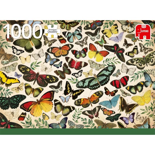 Puzzle 1000 pièces : Poster : Papillons - Diset-18842