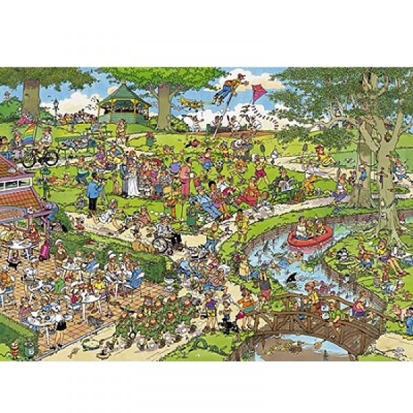 Puzzle 1000 pièces - Jan Van Haasteren : Le Parc - Diset-01492
