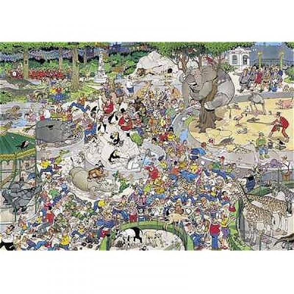Puzzle 1000 pièces - Jan Van Haasteren : Le Zoo - Diset-01491
