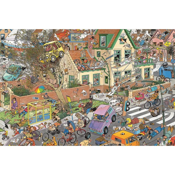 Puzzle 1500 pièces - Jan Van Haasteren : La tempête - Diset-01498
