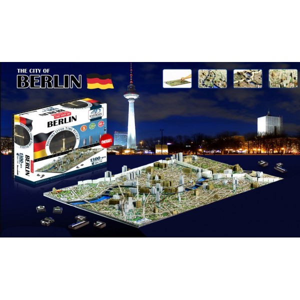 Puzzle 4D Cityscape - 1300 pièces : Berlin, Allemagne - Diset-240022