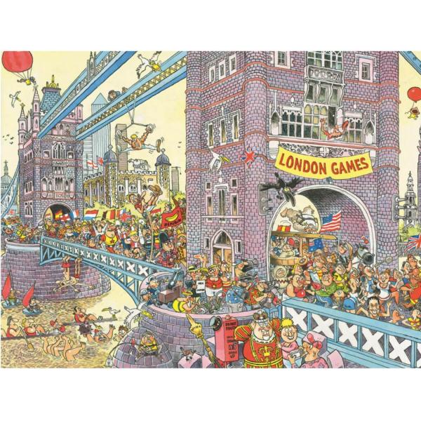 1000 piece puzzle :  Wasgij Retro Mystery 8: The Final Obstacle! - Diset-00330