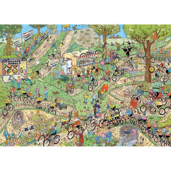 1000 pieces puzzle: Jan Van Haasteren: Cyclocross World Championships - Diset-19174