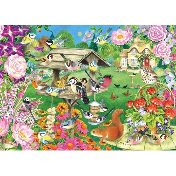 Puzzle 500 pièces : Les Oiseaux du Jardin d'été - Diset-11253