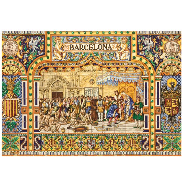Puzzle 3000 pièces : Carreaux de Barcelone - Diset-18590