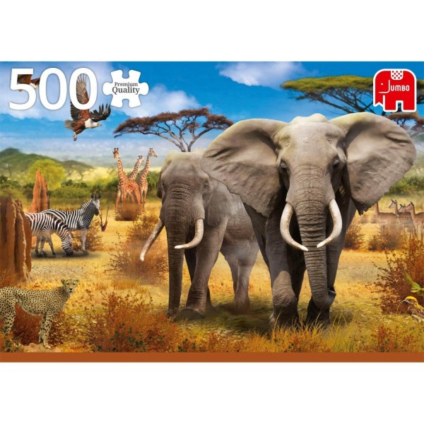 Puzzle 500 pièces : Savane Africaine - Diset-18802