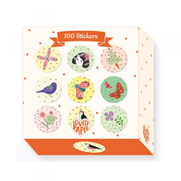 100 Stickers : Chichi Huang - Djeco-DD03702