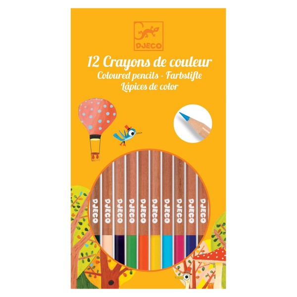 12 crayons de couleurs - Djeco-DJ09751