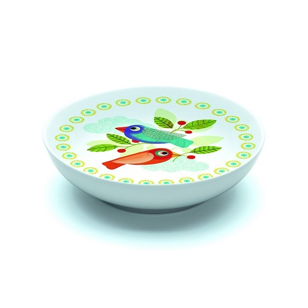 Assiette creuse en porcelaine Pain d'épices : 16.5 cm - Djeco-DD02502