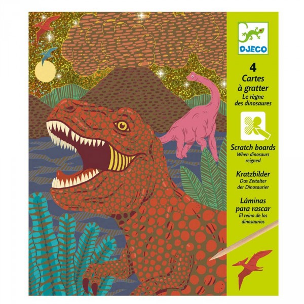 Cartes à gratter : Le règne des dinosaures - Djeco-DJ09726