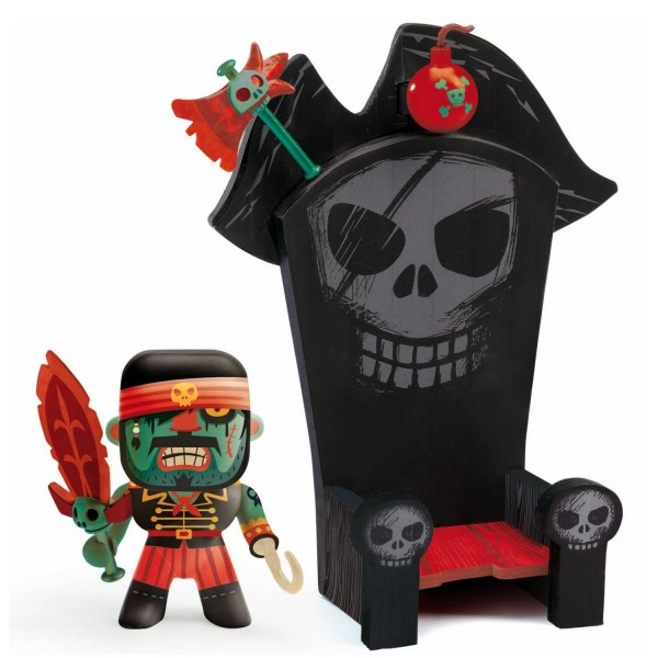Figurine Arty Toys : Les pirates : Kyle et Ze throne - Djeco-DJ06813