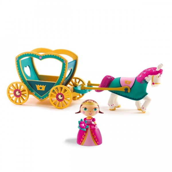 Figurine Arty Toys : Les princesses : Alycia & Ze calèche - Djeco-DJ06760