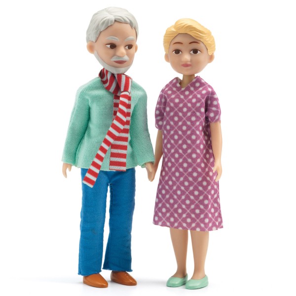 Figurines pour maison de poupées : Grands-parents - Djeco-DJ07816