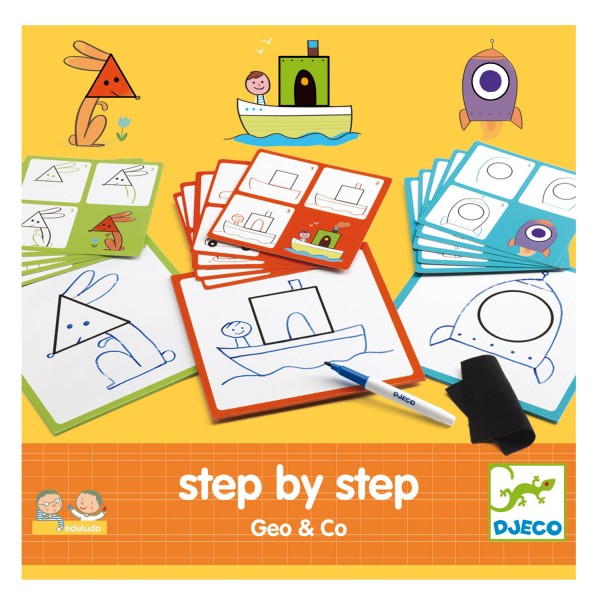 Jeu Eduludo : Step by step Geo and co - Djeco-DJ08322