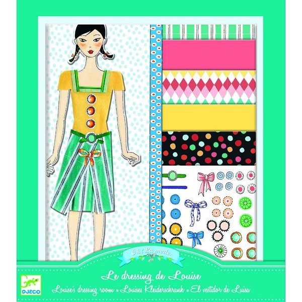 Kit créatif - Au bonheur des filles : Oh! la mode : Le dressing de Louise - Djeco-DJ09821
