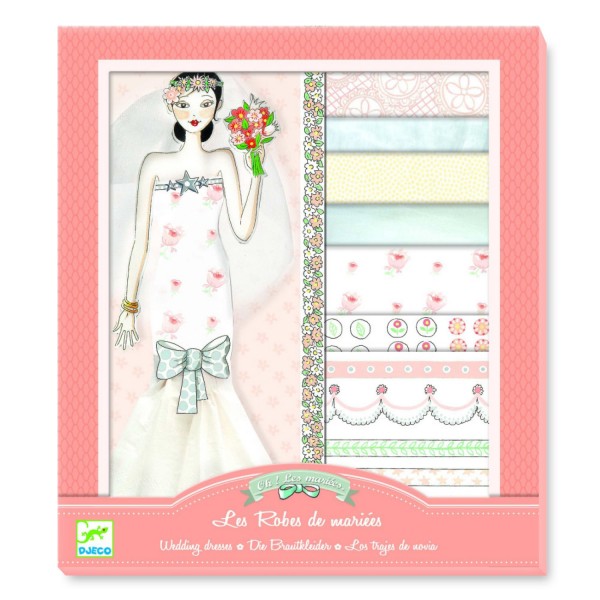 Kit créatif - Au bonheur des filles : Oh! la mode : Les robes de mariées - Djeco-DJ09822