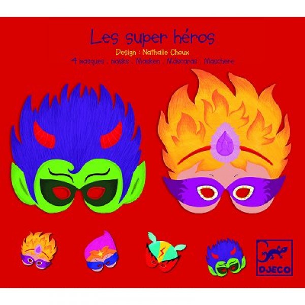 Masques Super Héros - Djeco-DJ02075