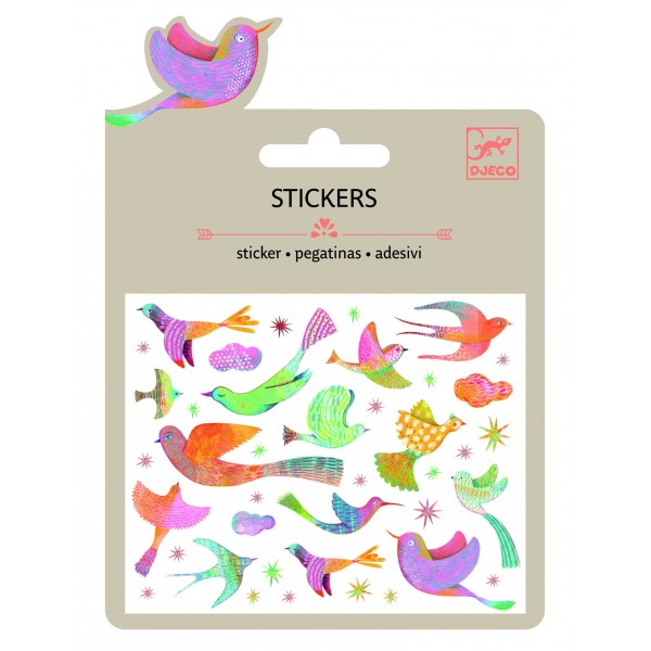 Mini-stickers : Oiseaux de paradis - Djeco-DJ09776
