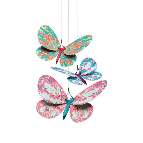 Mobiles en papier : Papillons paillettes - Djeco-DD04957