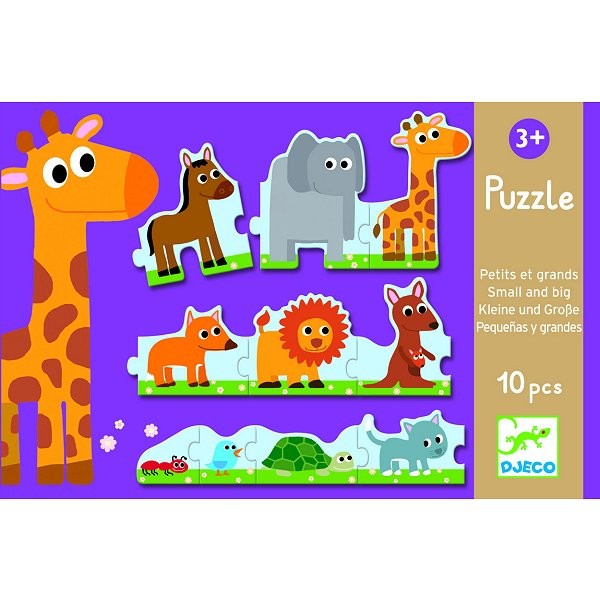 Puzzle 10 pièces : Petits et grands - Djeco-DJ08167