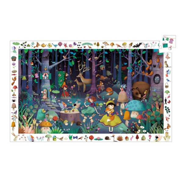 Puzzle 100 pièces : La forêt enchantée - Djeco-DJ07504