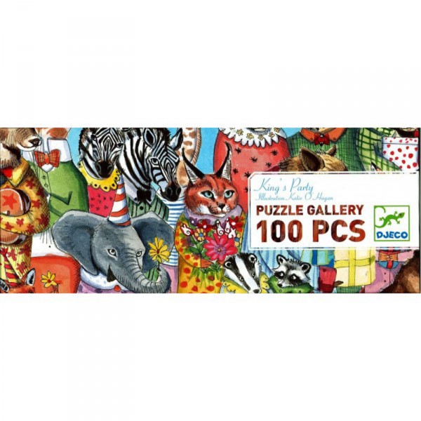 Puzzle 100 pièces - Gallery : Fête du roi - Djeco-DJ07639