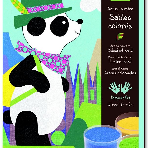 Sables colorés : Panda et ses copains - Djeco-DJ08630