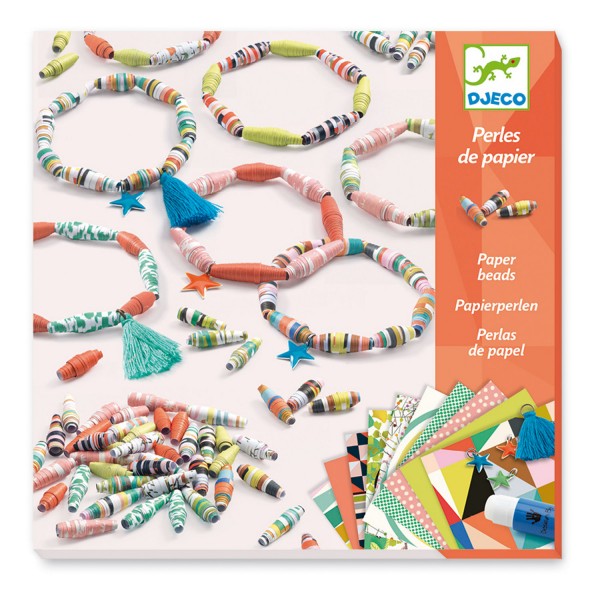 Set perles de papier : Bracelets de printemps - Djeco-DJ09404