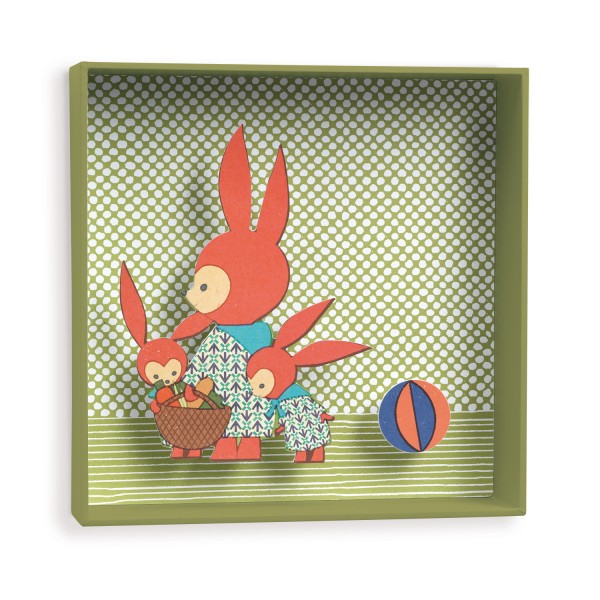 Tableau Famille lapin - Djeco-DD04935