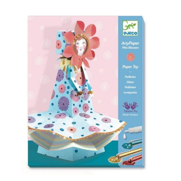 Création 3D : Arty paper : Mademoiselle Blossom - Djeco-DJ09666