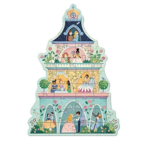 Puzzle 36 pièces : La tour des princesses - Djeco-DJ07130